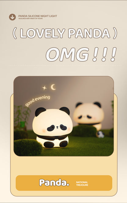 Panda silicone night light