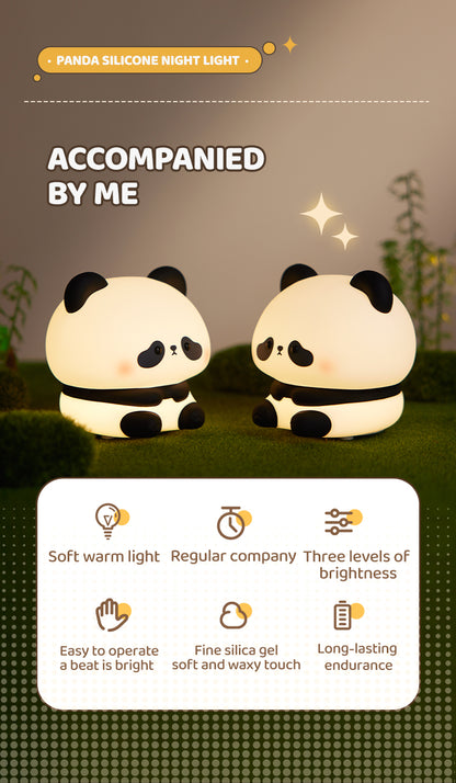 Panda silicone night light