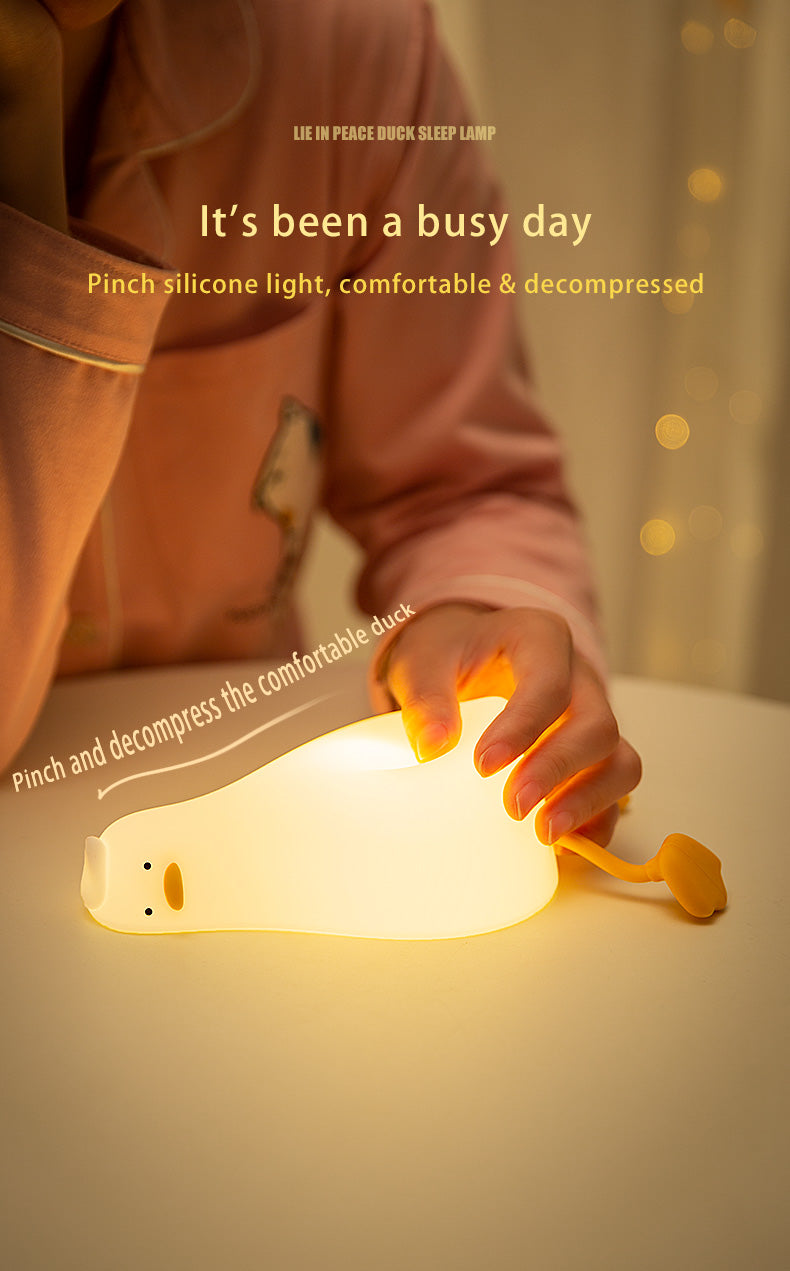 Lie in peace duck sleep lamp