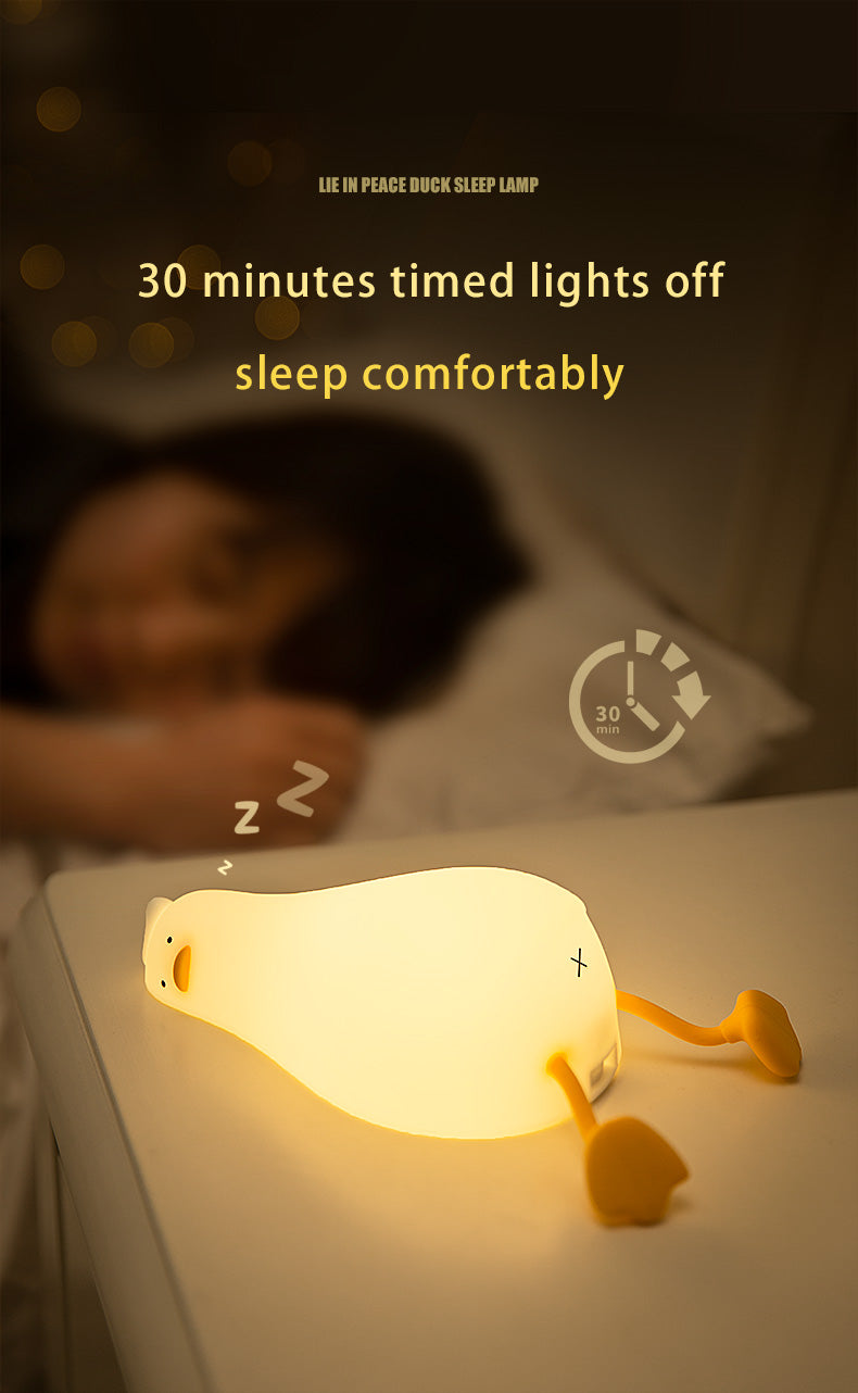 Lie in peace duck sleep lamp