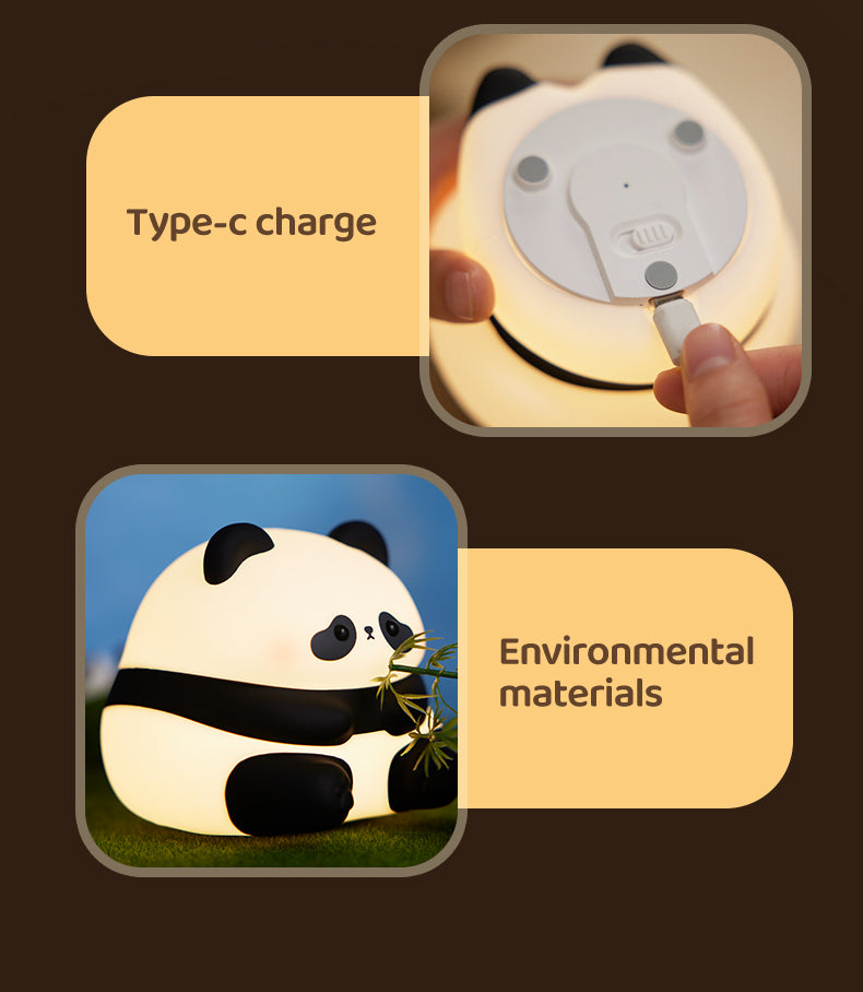 Panda HuaHua silicone night light