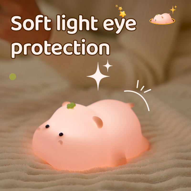 Hippo baby silicone night lamp