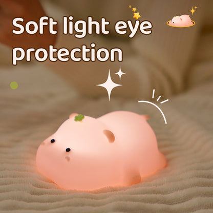 Hippo baby silicone night lamp