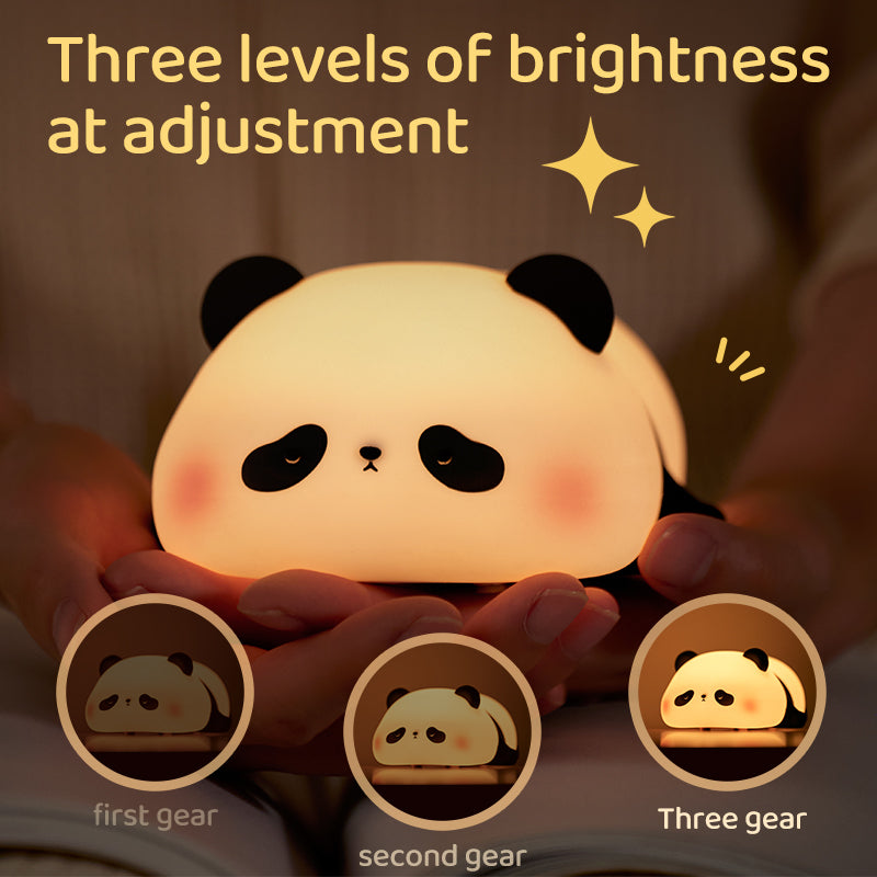 Cute Panda Silicone Night Table Lamp