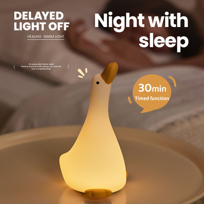 Dream duck silicone small night lamp