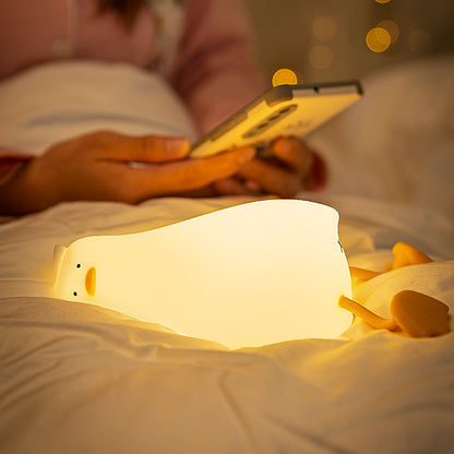 Lie in peace duck sleep lamp