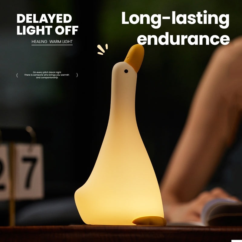 Dream duck silicone small night lamp