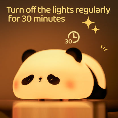 Cute Panda Silicone Night Table Lamp